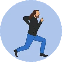 logo running